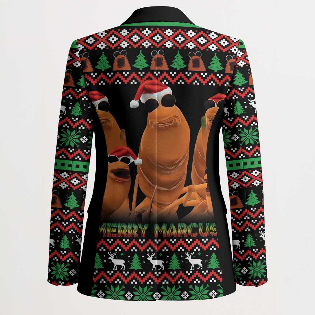 Marcus The Worm Christmas Blazer Funny Gen Alpha Meme Slang - Wonder Print Shop