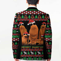 Marcus The Worm Christmas Blazer Funny Gen Alpha Meme Slang - Wonder Print Shop