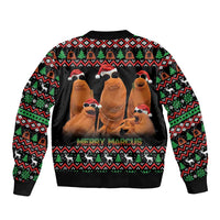Marcus The Worm Christmas Bomber Jacket Funny Gen Alpha Meme Slang - Wonder Print Shop