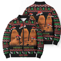 Marcus The Worm Christmas Bomber Puffer Jacket Funny Gen Alpha Meme Slang - Wonder Print Shop