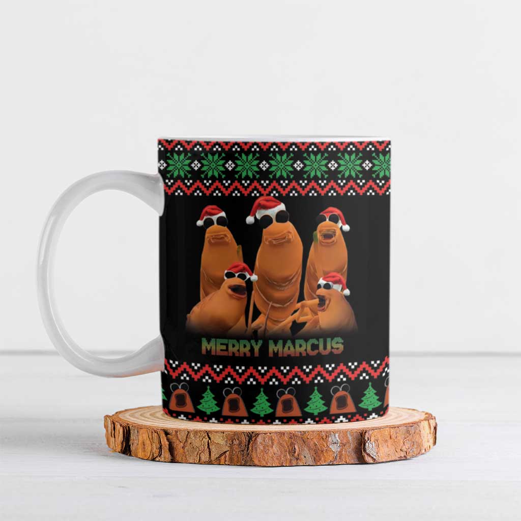 Marcus The Worm Christmas Ceramic Mug Funny Gen Alpha Meme Slang - Wonder Print Shop