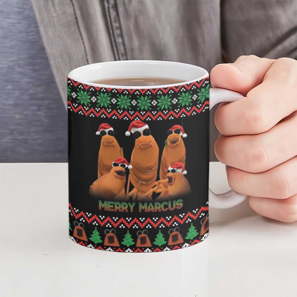 Marcus The Worm Christmas Ceramic Mug Funny Gen Alpha Meme Slang - Wonder Print Shop