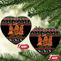 Marcus The Worm Christmas Ceramic Ornament Funny Gen Alpha Meme Slang - Wonder Print Shop