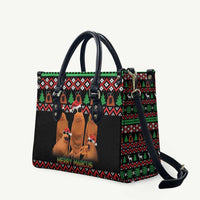 Marcus The Worm Christmas Leather Bag Funny Gen Alpha Meme Slang - Wonder Print Shop