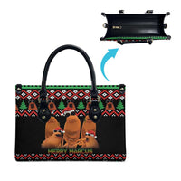 Marcus The Worm Christmas Leather Bag Funny Gen Alpha Meme Slang - Wonder Print Shop