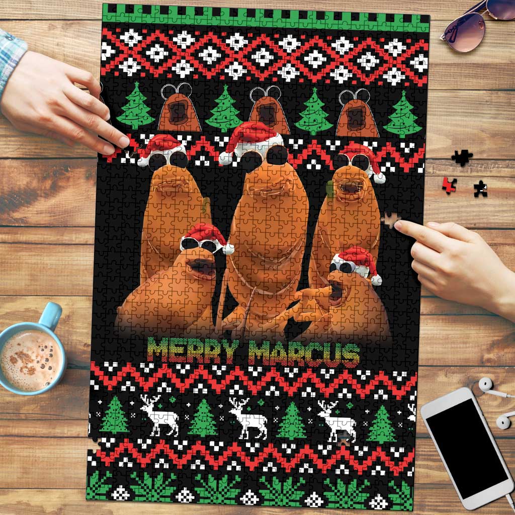 Marcus The Worm Christmas Puzzle Funny Gen Alpha Meme Slang - Wonder Print Shop