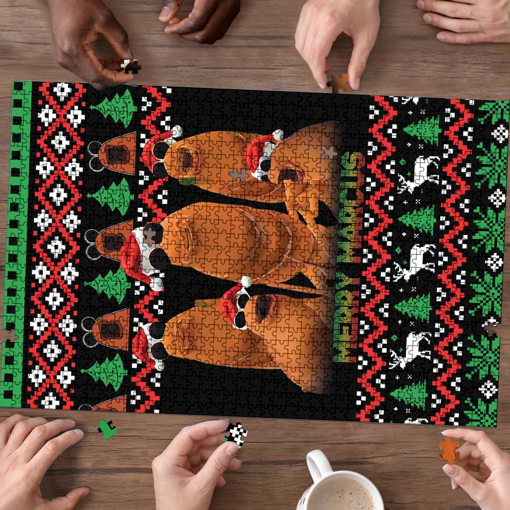 Marcus The Worm Christmas Puzzle Funny Gen Alpha Meme Slang - Wonder Print Shop