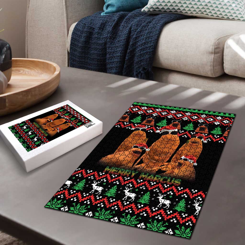 Marcus The Worm Christmas Puzzle Funny Gen Alpha Meme Slang - Wonder Print Shop