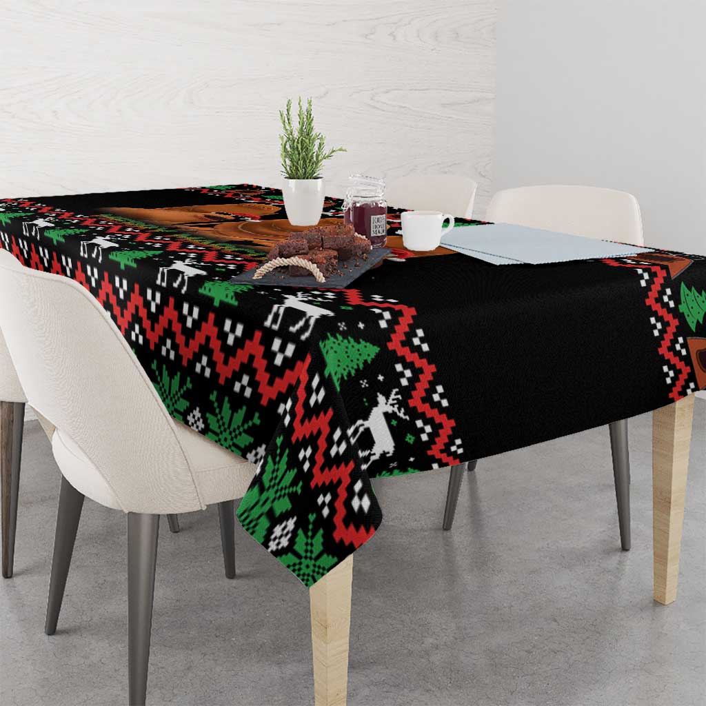 Marcus The Worm Christmas Tablecloth Funny Gen Alpha Meme Slang - Wonder Print Shop