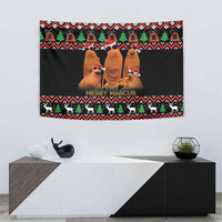 Marcus The Worm Christmas Tapestry Funny Gen Alpha Meme Slang - Wonder Print Shop