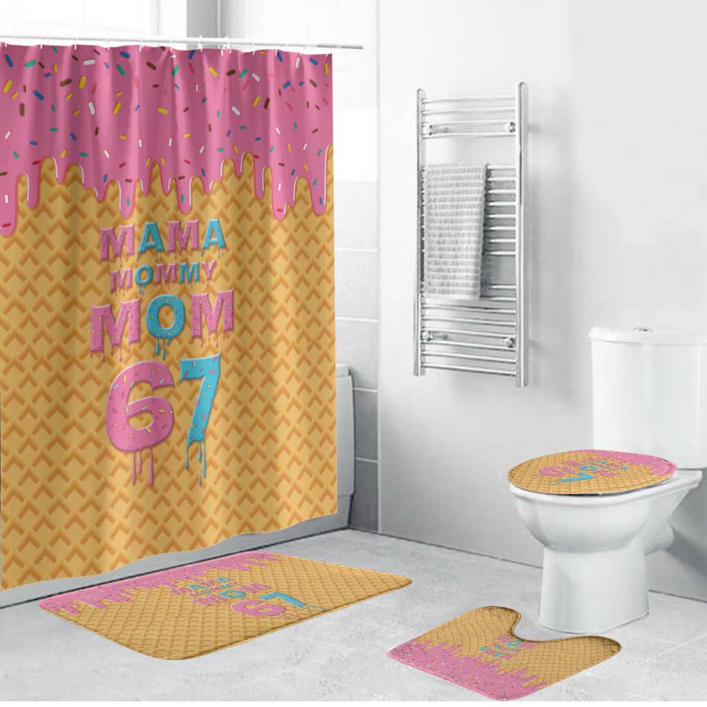 Mama Mommy Mom Six Seven 67 Bathroom Set Sweet Dripping Style - Wonder Print Shop