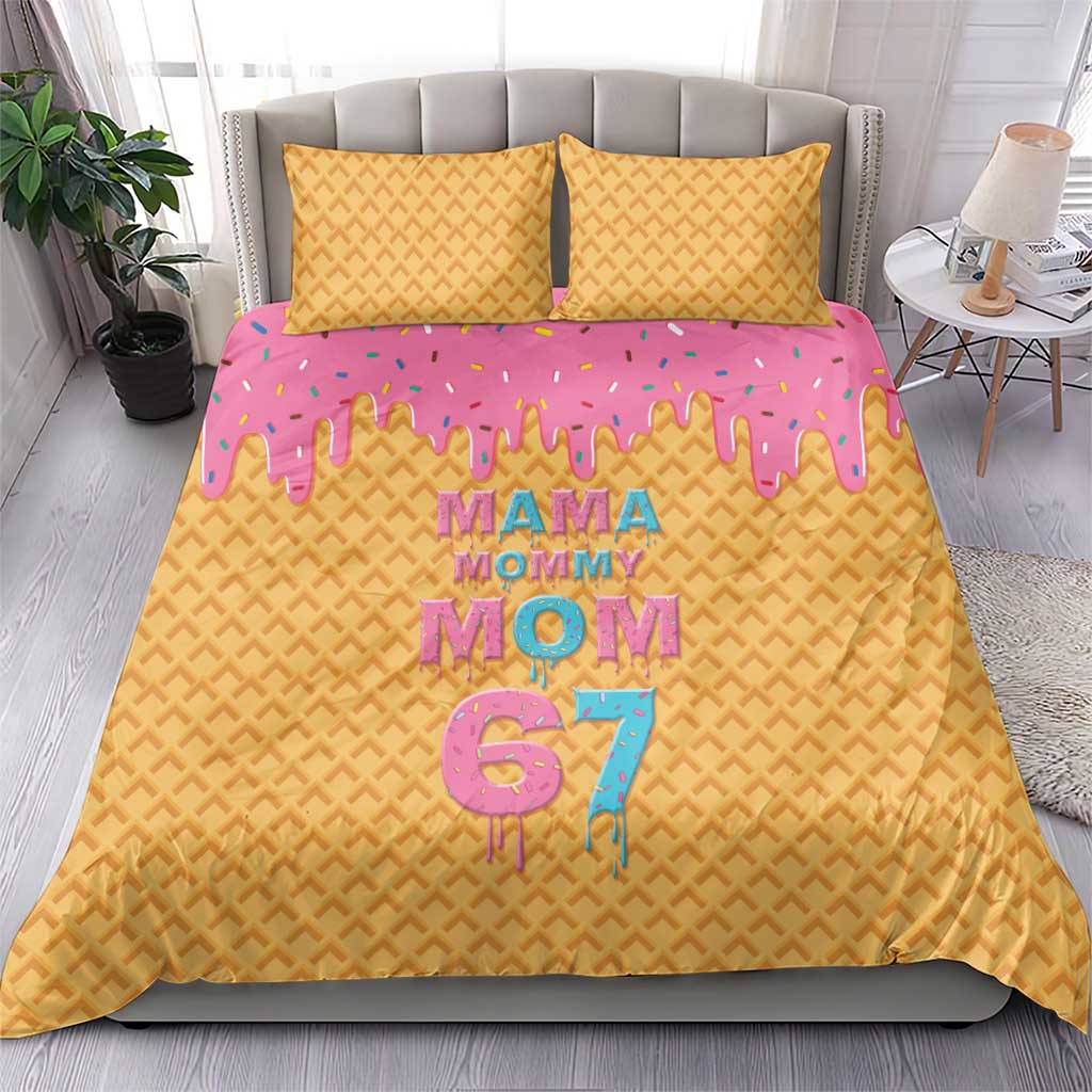 Mama Mommy Mom Six Seven 67 Bedding Set Sweet Dripping Style - Wonder Print Shop
