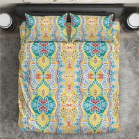 Indian Mandala Pattern Bedding Set Yellow Geometric Floral Mandala