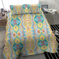 Indian Mandala Pattern Bedding Set Yellow Geometric Floral Mandala