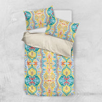 Indian Mandala Pattern Bedding Set Yellow Geometric Floral Mandala