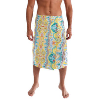 Indian Mandala Pattern Lavalava Yellow Geometric Floral Mandala