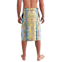Indian Mandala Pattern Lavalava Yellow Geometric Floral Mandala