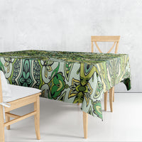 Indian Mandala Pattern Tablecloth Green Geometric Floral Mandala