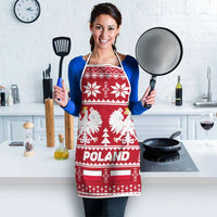 Poland Christmas Apron Emblem With Flag Style - Wonder Print Shop