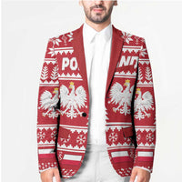 Poland Christmas Blazer Emblem With Flag Style - Wonder Print Shop