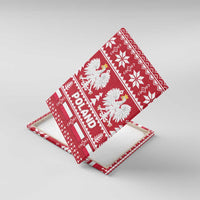 Poland Christmas Canvas Wall Art Emblem With Flag Style - Wonder Print Shop