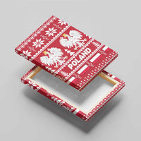 Poland Christmas Canvas Wall Art Emblem With Flag Style - Wonder Print Shop
