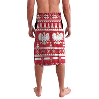 Poland Christmas Lavalava Emblem With Flag Style - Wonder Print Shop