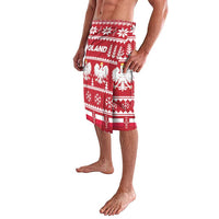 Poland Christmas Lavalava Emblem With Flag Style - Wonder Print Shop