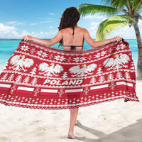 Poland Christmas Sarong Emblem With Flag Style - Wonder Print Shop