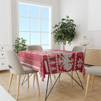 Poland Christmas Tablecloth Emblem With Flag Style - Wonder Print Shop