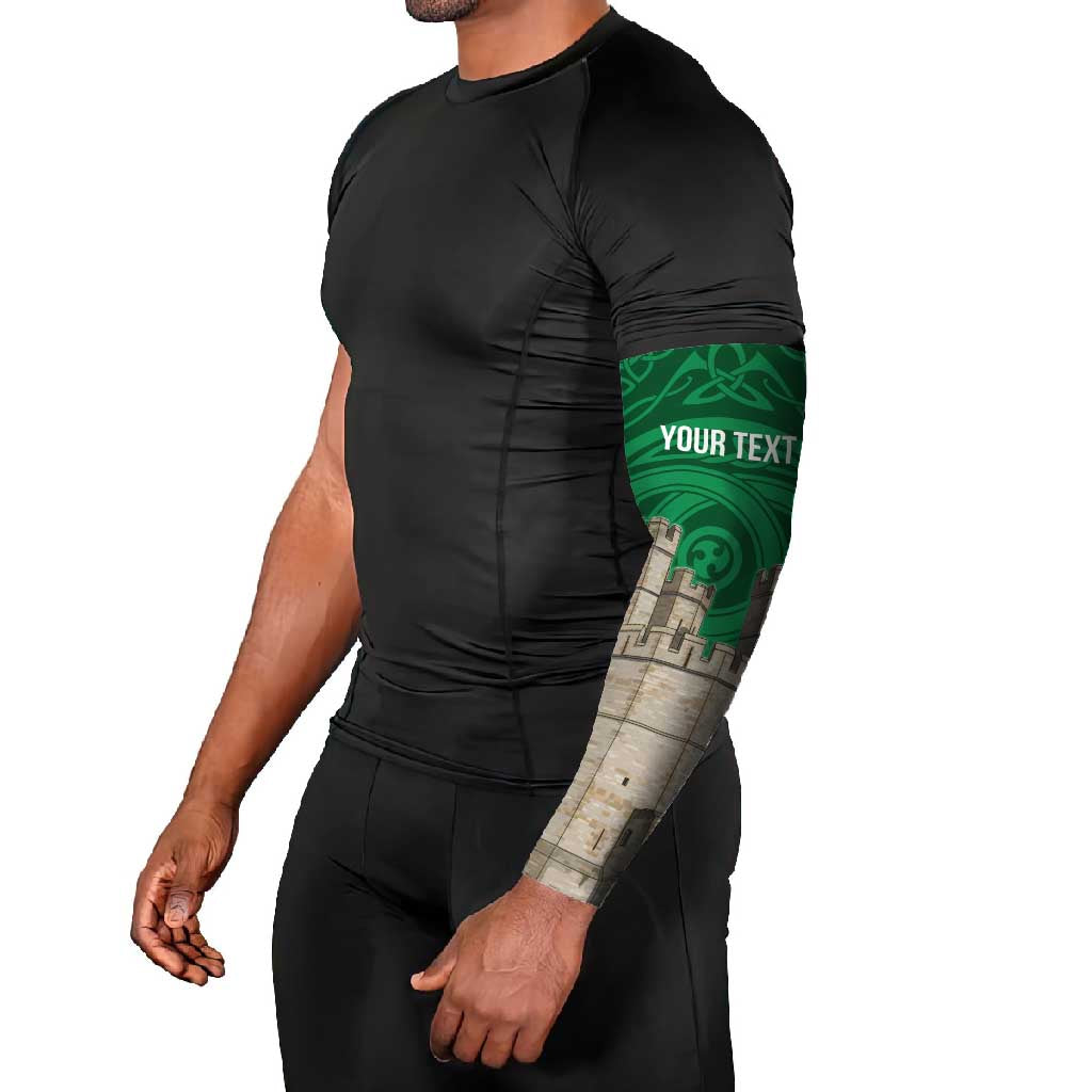 Personalized Caernarfonshire Wales Arm Sleeves Caernarfon Castle and Emblem Celtic Style - Wonder Print Shop