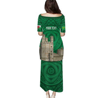 Personalized Caernarfonshire Wales Puletasi Caernarfon Castle and Emblem Celtic Style - Wonder Print Shop