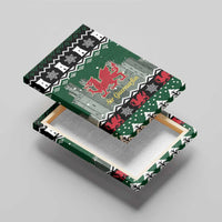 Caernarfonshire Wales Christmas Canvas Wall Art Caernarfon Castle Red Dragon - Wonder Print Shop