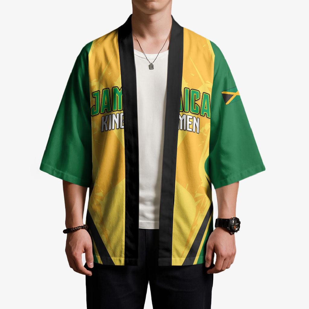 Custom Jamaica Cricket Kimono Kingsmen Go For Glory