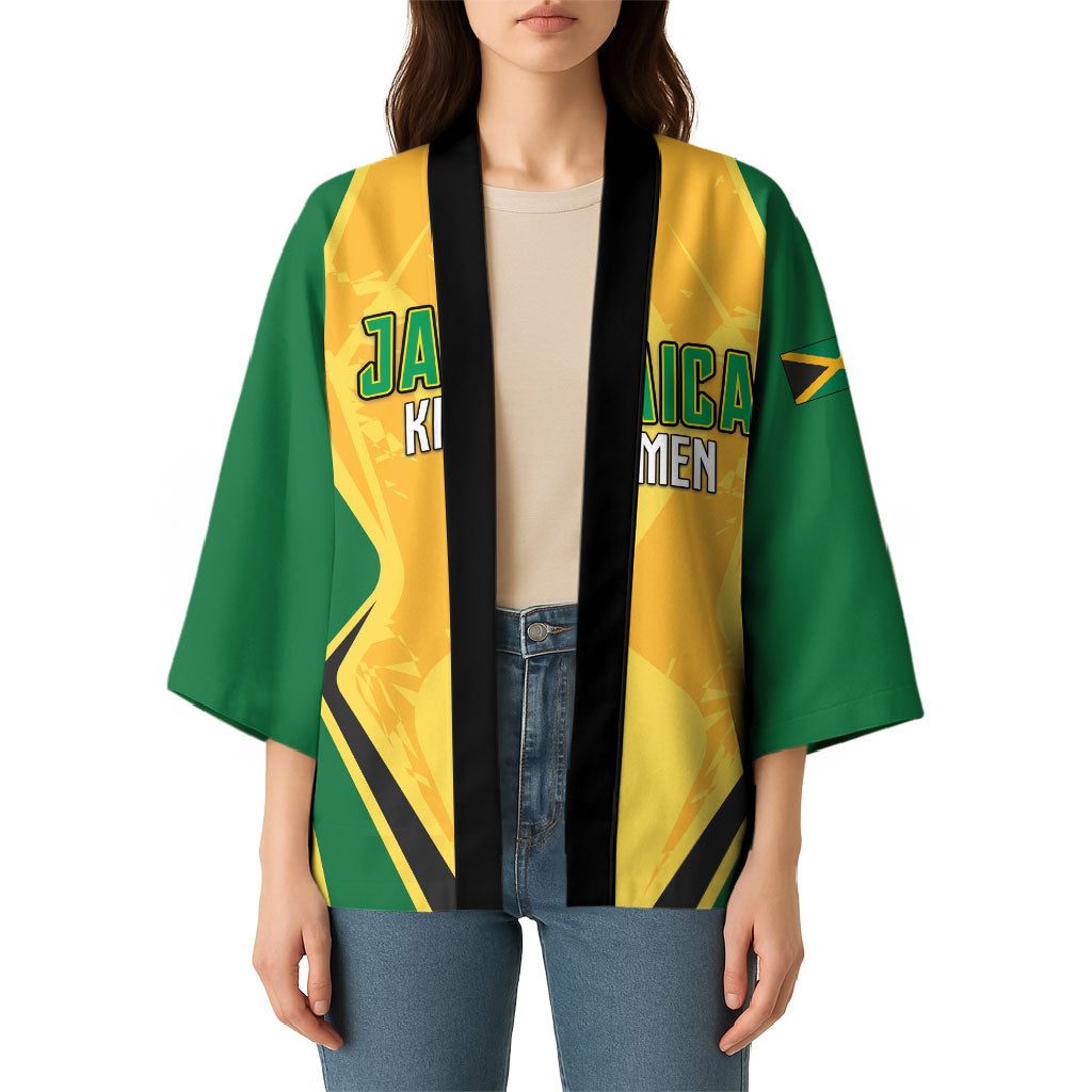 Custom Jamaica Cricket Kimono Kingsmen Go For Glory