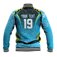 Custom Saint Lucia Cricket Baseball Jacket Kings Go For Glory