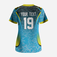 Custom Saint Lucia Cricket Scrub Top Kings Go For Glory