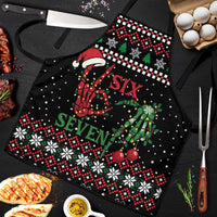 Funny Six Seven Skeleton Hand Apron Meme Gen Alpha Slang - Wonder Print Shop