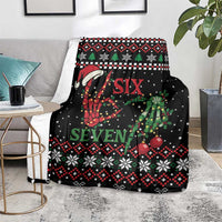Funny Six Seven Skeleton Hand Blanket Meme Gen Alpha Slang - Wonder Print Shop