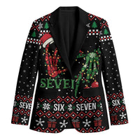 Funny Six Seven Skeleton Hand Blazer Meme Gen Alpha Slang - Wonder Print Shop