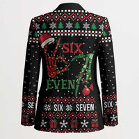 Funny Six Seven Skeleton Hand Blazer Meme Gen Alpha Slang - Wonder Print Shop