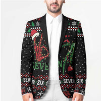Funny Six Seven Skeleton Hand Blazer Meme Gen Alpha Slang - Wonder Print Shop