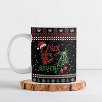 Funny Six Seven Skeleton Hand Ceramic Mug Meme Gen Alpha Slang - Wonder Print Shop