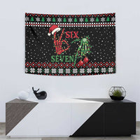 Funny Six Seven Skeleton Hand Tapestry Meme Gen Alpha Slang - Wonder Print Shop