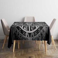Mexico Aztec Warrior Goddess Tablecloth Aztec Skull Tribal Calender Silver Spirit - Wonder Print Shop