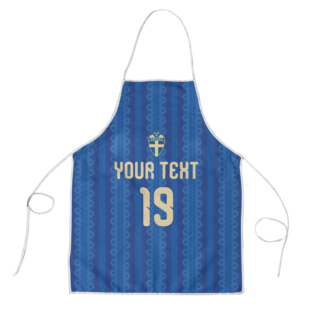 Custom World Football 2026 Sweden Apron Swedish The Blue and Yellow Champions