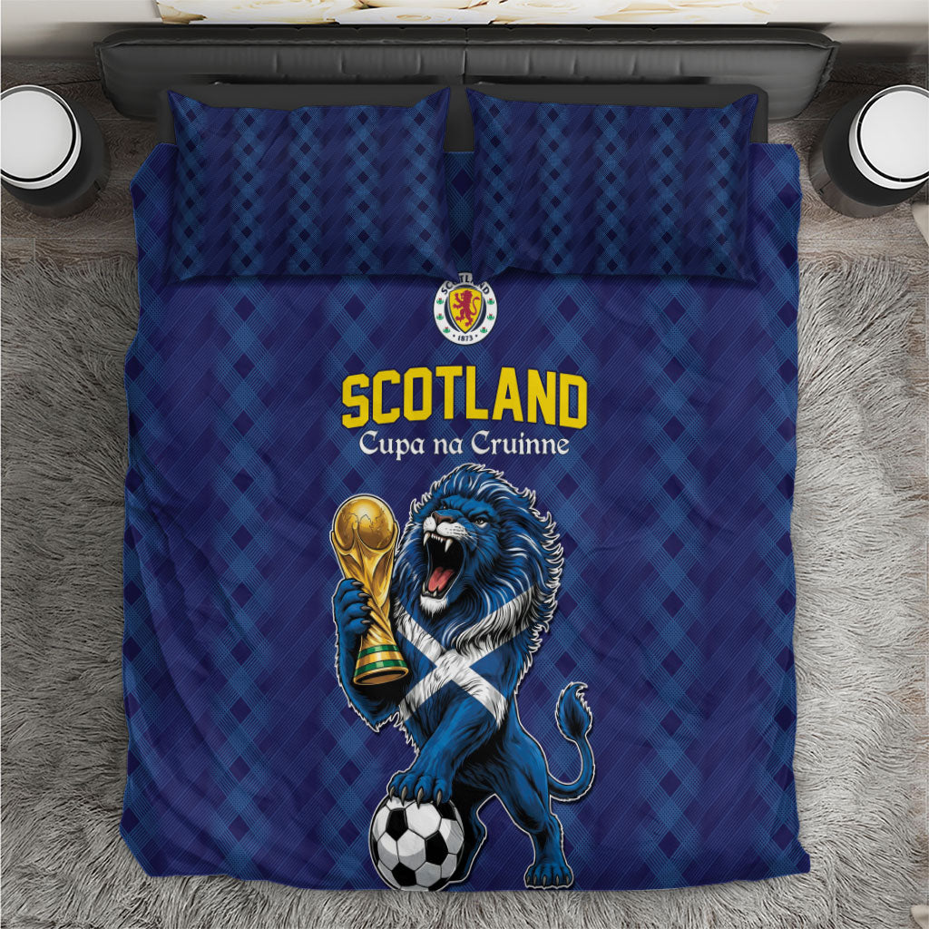 World Football 2026 Scotland Bedding Set Scottish Tartan Cupa na Cruinne Glory