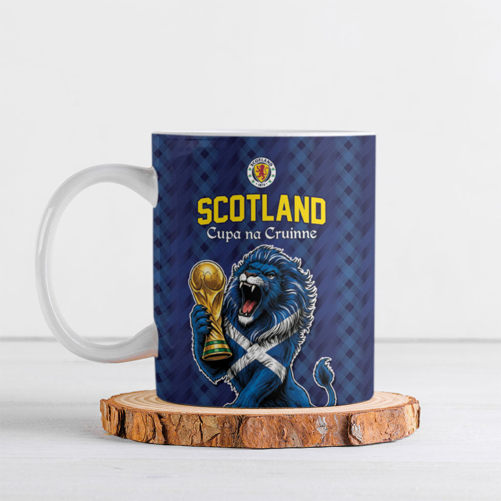 Custom World Football 2026 Scotland Ceramic Mug Scottish Tartan Cupa na Cruinne Glory