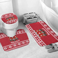 Saint Bernard Dog Switzerland Christmas Bathroom Set - Wonder Print Shop
