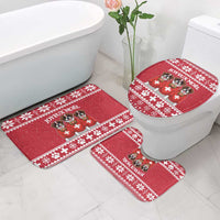 Saint Bernard Dog Switzerland Christmas Bathroom Set - Wonder Print Shop